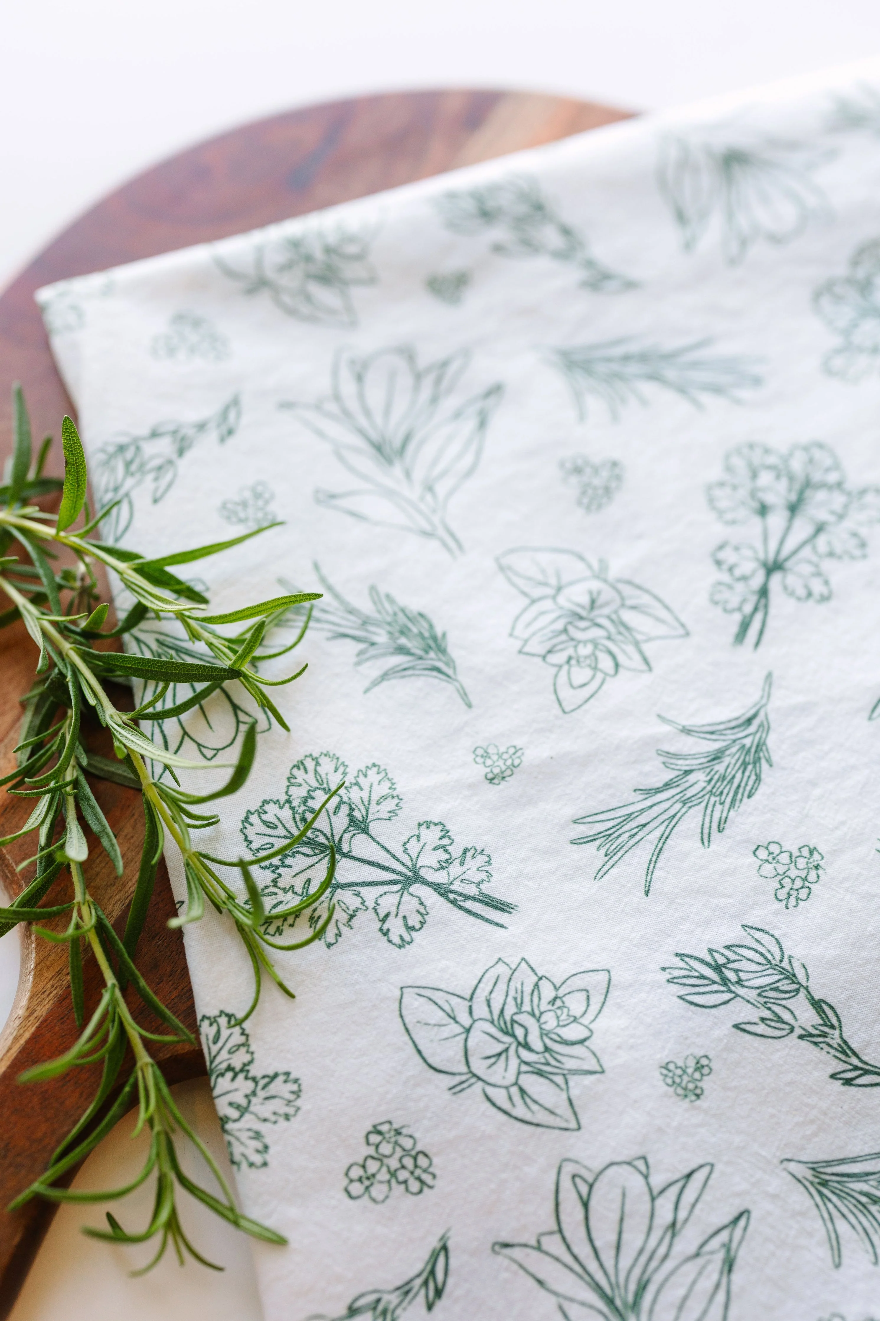 GreenStalk Herb Print Sourdough Towel - Image 3